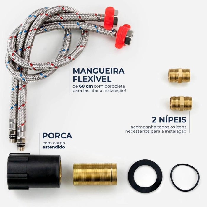 Torneira Monocomando Gourmet de Cozinha Inox